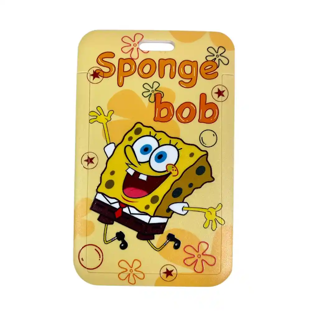 Porta Carnet Funda Para Tarjetas Credenciales Bob Esponja