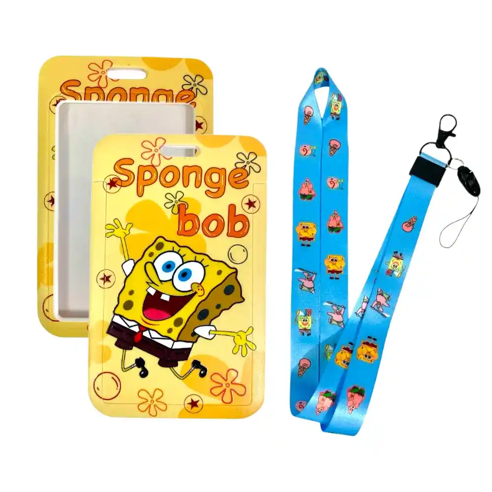Porta Carnet Funda Para Tarjetas Credenciales Bob Esponja