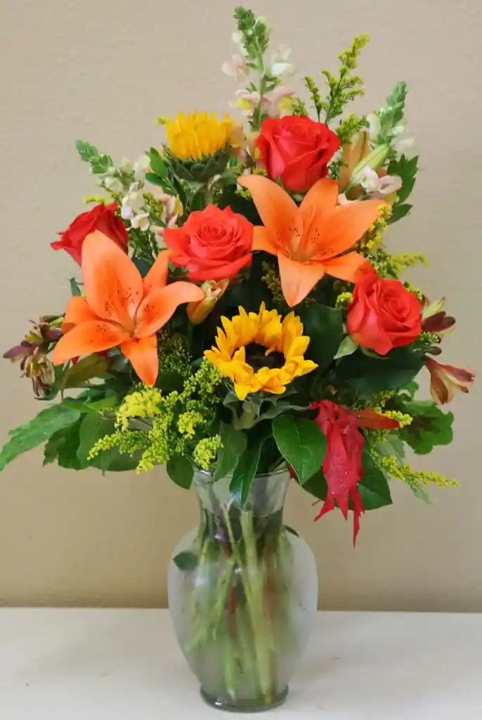 Jarron De Mix De Flores