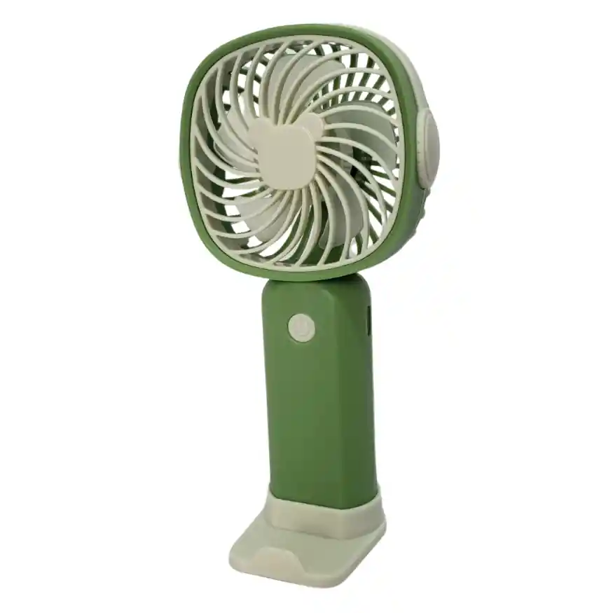 Ventilador De Mano Con Soporte Para Celular