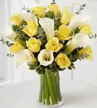 Jarron De Rosas Con Cartuchos