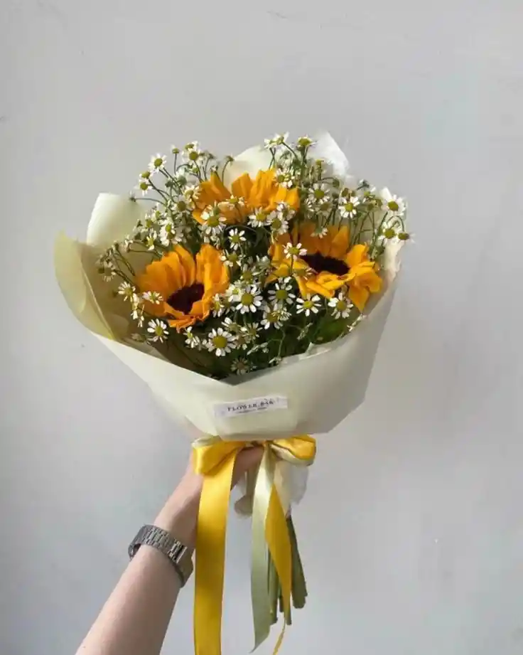 Bouquet Sencillo De Girasoles