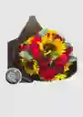 Ramo De Girasoles Y Rosas Aura Encantada: