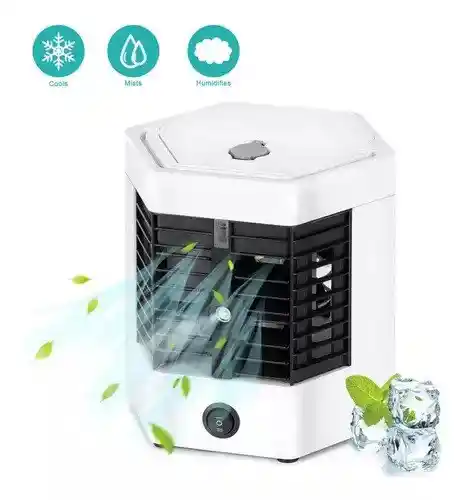 Mini Purificador Aire Frio Acondicionador Personal Artic Led