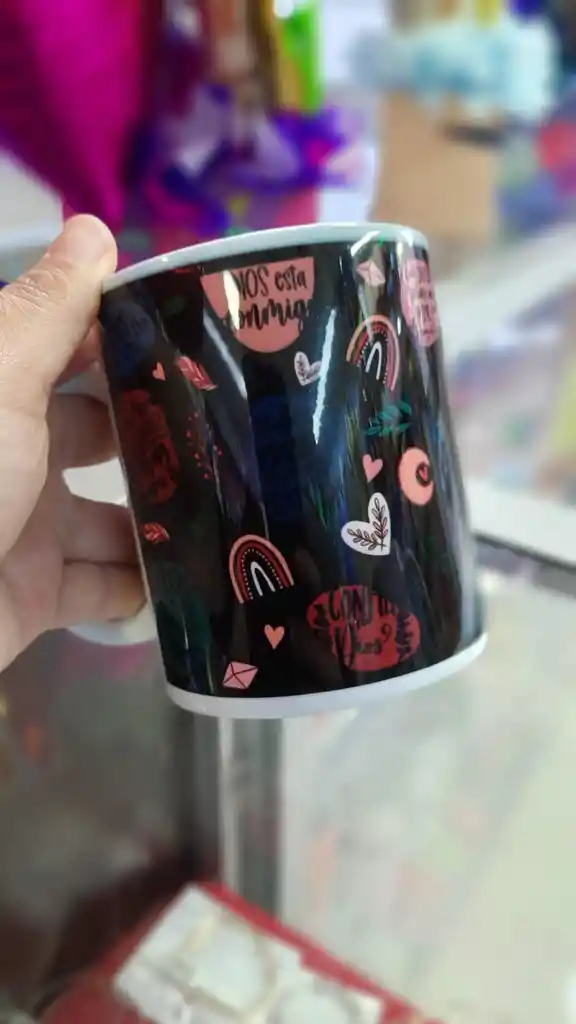 Taza Mug Dios Esta Conmigo
