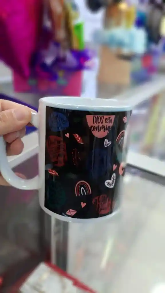 Taza Mug Dios Esta Conmigo