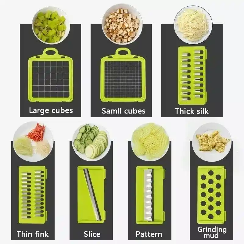 Rebanador Tajador Picador Rallador Alimentos Multi-funcional