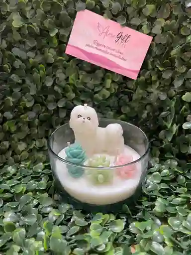 Vela En Forma De Shih Tzu