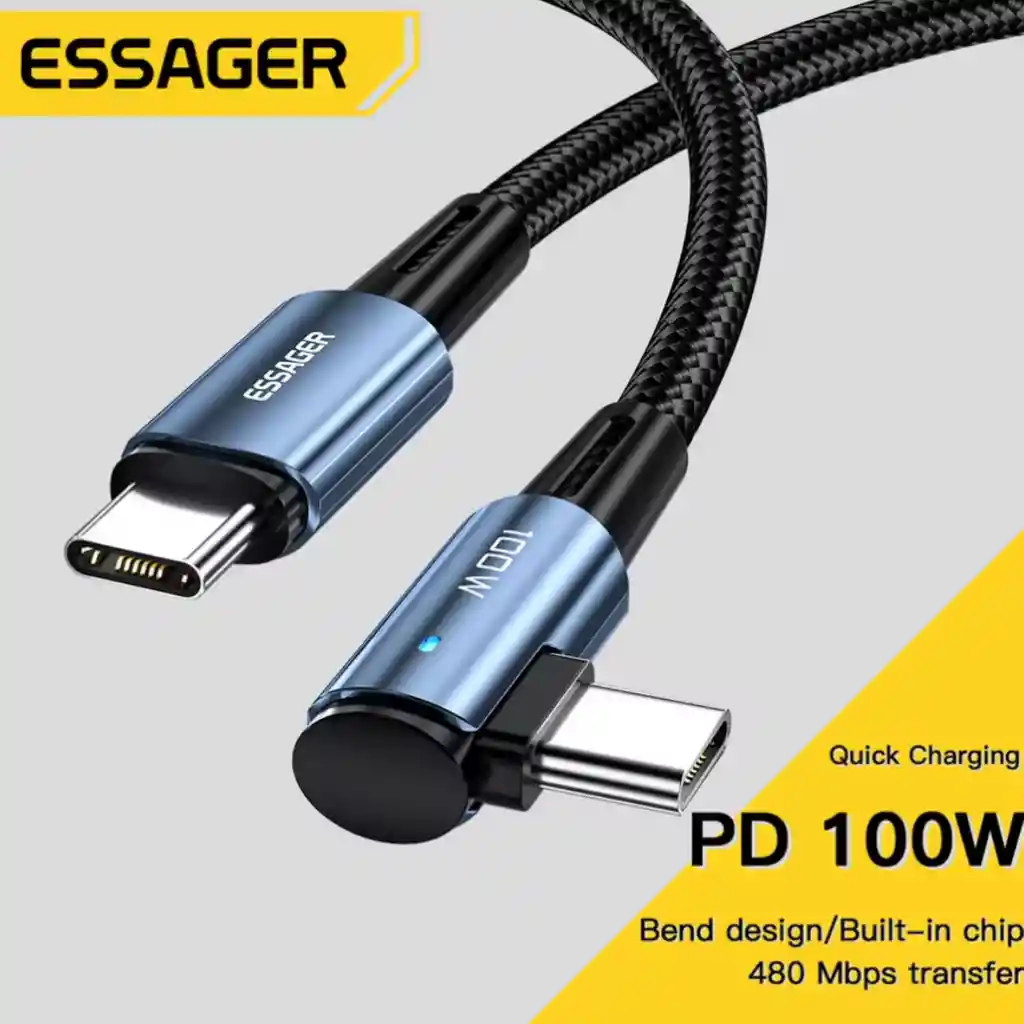 Cable Carga Rapida Usb Tipo C Para Iphone Samsung Mac 100w