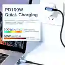 Cable Carga Rapida Usb Tipo C Para Iphone Samsung Mac 100w