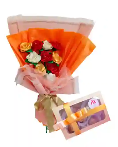 Ramo De Rosas Amor Eterno Con Chocolates