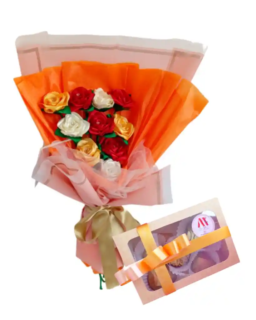 Ramo De Rosas Amor Eterno Con Chocolates