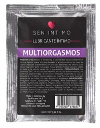 Lubricante Multiorgasmos Sachet X 7 Ml