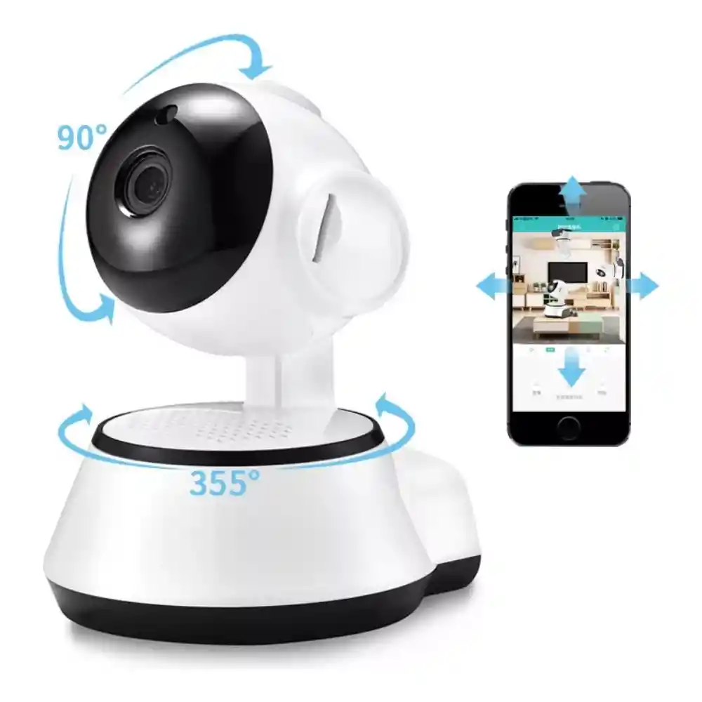 Cámara De Seguridad Inteligente Wifi 720p Robotica V380 Q6