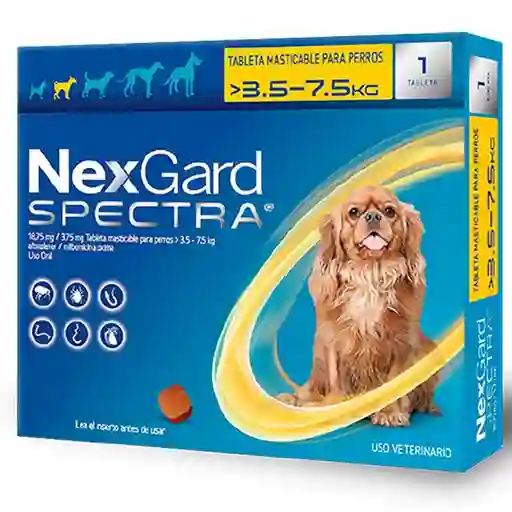 Nexgard Spectra Tableta Masticable Para Perros 3.5 - 7.5 Kg