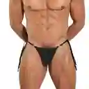 Talla Xl Bali Middle Thong Tanga Hilo Hombre Negro Microfibra Blokes