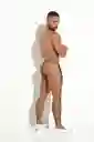 Talla Xl Bali Middle Thong Tanga Hilo Hombre Negro Microfibra Blokes