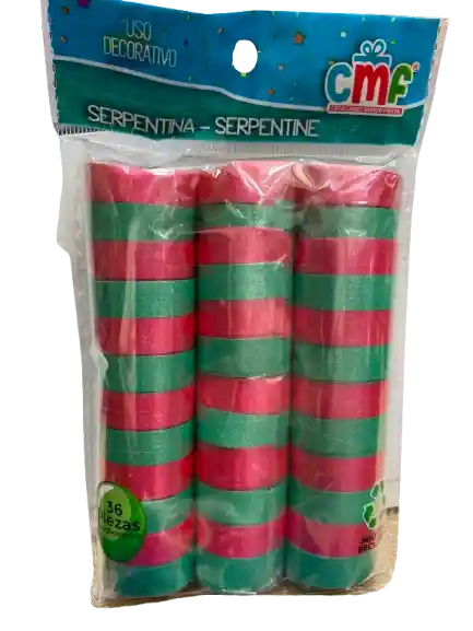 Serpentina - Rojo Y Verde X 1 Paq