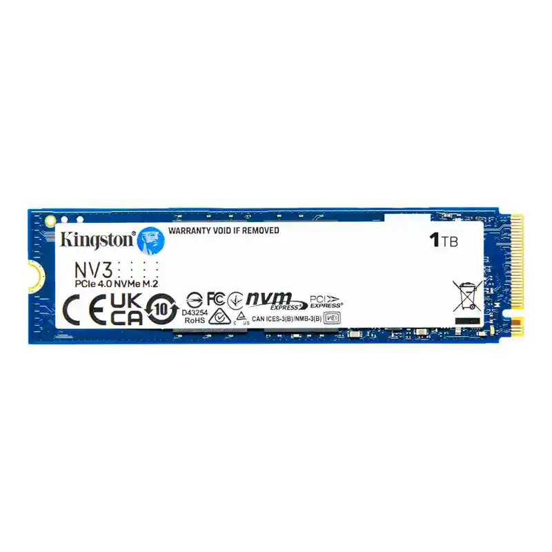 Unidad De Estado Solido Ssd M2 Nvme 1tb Kingston Nv3 6000 X 4000