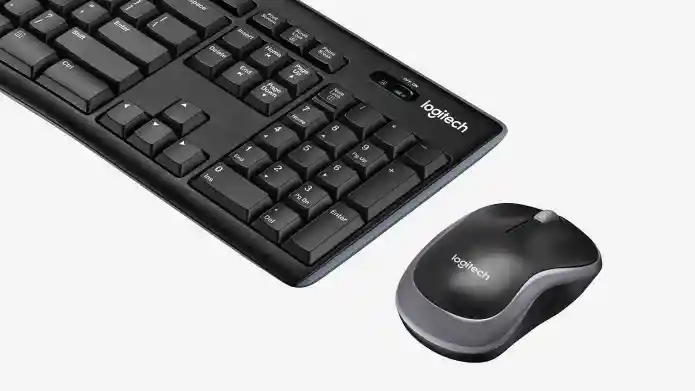 Combo De Teclado Y Ratón Inalámbricos Logitech Mk270, Negro