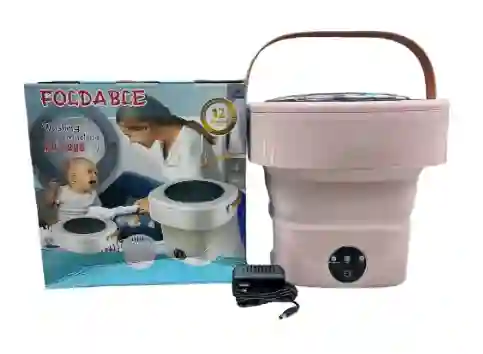 Mini Lavadora De Ropa Portátil Plegable De 8 Litros