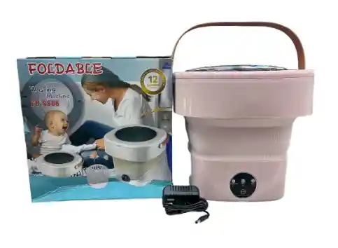 Mini Lavadora De Ropa Portátil Plegable De 8 Litros