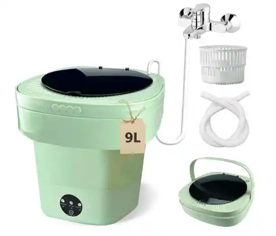 Mini Lavadora De Ropa Portátil Plegable De 8 Litros