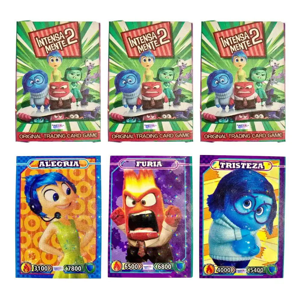 150 Cartas De Juego Coleccionables Intensamente 2
