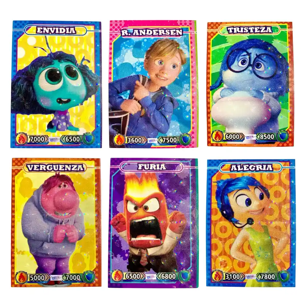 150 Cartas De Juego Coleccionables Intensamente 2