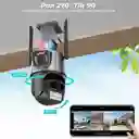 Cámara De Seguridad Ptz Doble Lente Alarma Inteligente Wifi