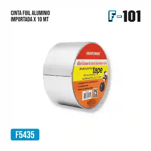 Cinta Foil Aluminio Importada X 10 Mt