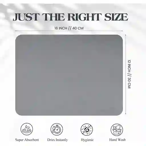 Tapete Súper Absorbente 30x40 Cm – Mantén Tu Espacio Seco