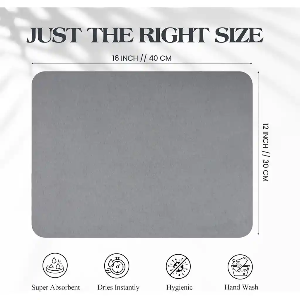 Tapete Súper Absorbente 30x40 Cm – Mantén Tu Espacio Seco
