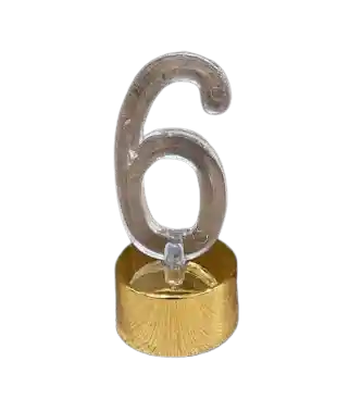 Numero 6 Led Para Torta