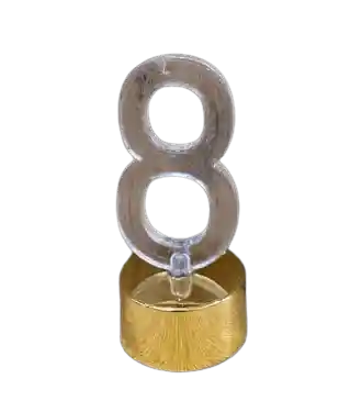 Numero 8 Led Para Torta