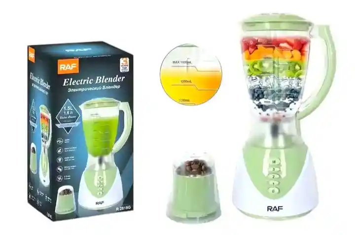Licuadora Raf De 1.5l 3 Velocidades Jarro De Plastico