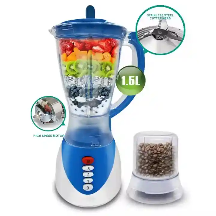 Licuadora Raf De 1.5l 3 Velocidades Jarro De Plastico