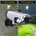 Cámara Falsa Con Energía Solar Y 77 Led – Incluye Control Remoto