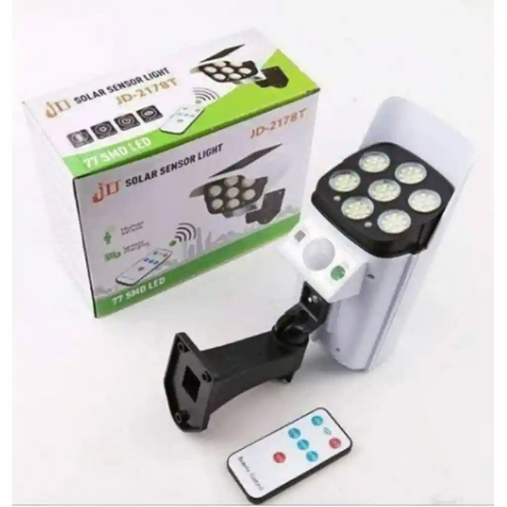 Cámara Falsa Con Energía Solar Y 77 Led – Incluye Control Remoto