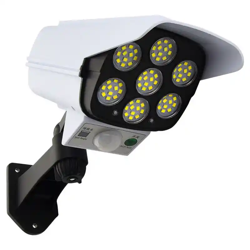 Cámara Falsa Con Energía Solar Y 77 Led – Incluye Control Remoto