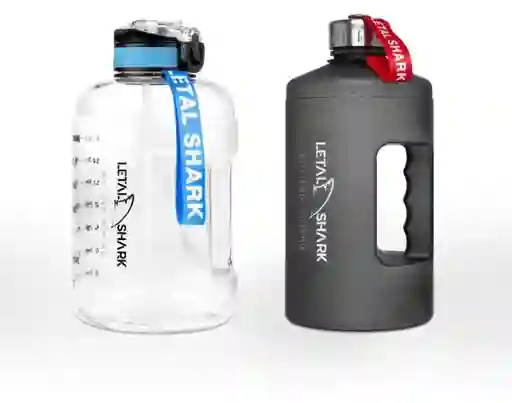 Termo Botella Deportivo Letal Shark Motivacion Fitness 2 Litros