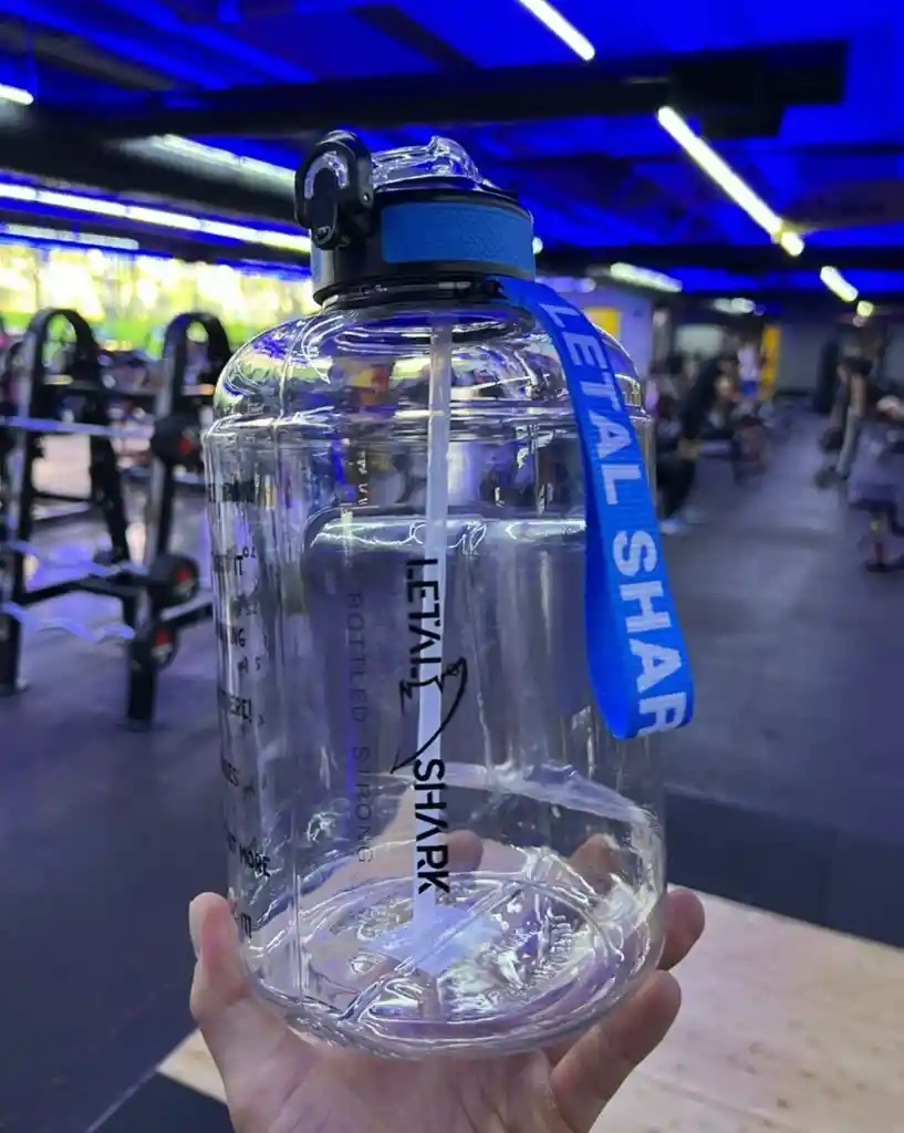 Termo Botella Deportivo Letal Shark Motivacion Fitness 2 Litros