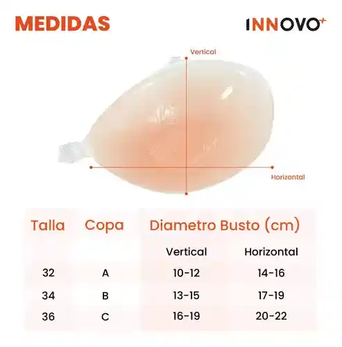 Brasier Free Bra Silicona Adhesivo Cómodo
