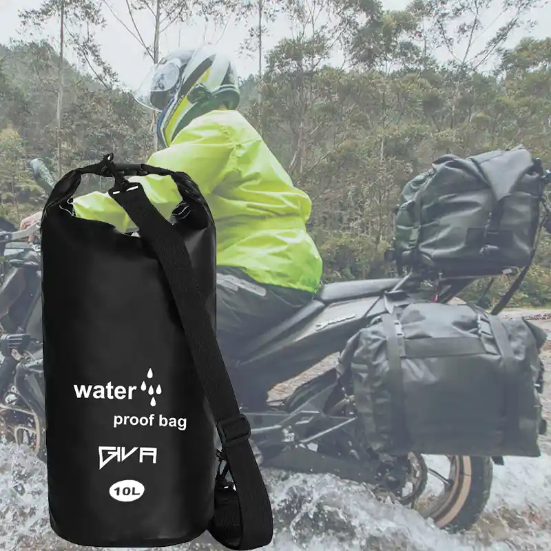 Dry Bag 100% Impermeable 10 Lts, Bolsa, Estuche, Morral Azul Claro