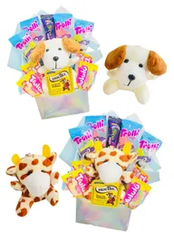 Regalo Dia Del Niño Con Peluche Llavero De Perro O Jirafa Con Dulces - Dia Del Niño - Feliz Dia - Feliz Cumpleaños