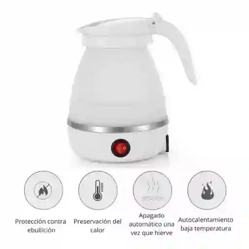 Hervidor De Agua Silicona Plegable – Ahorra Espacio Y Hierve Rápido