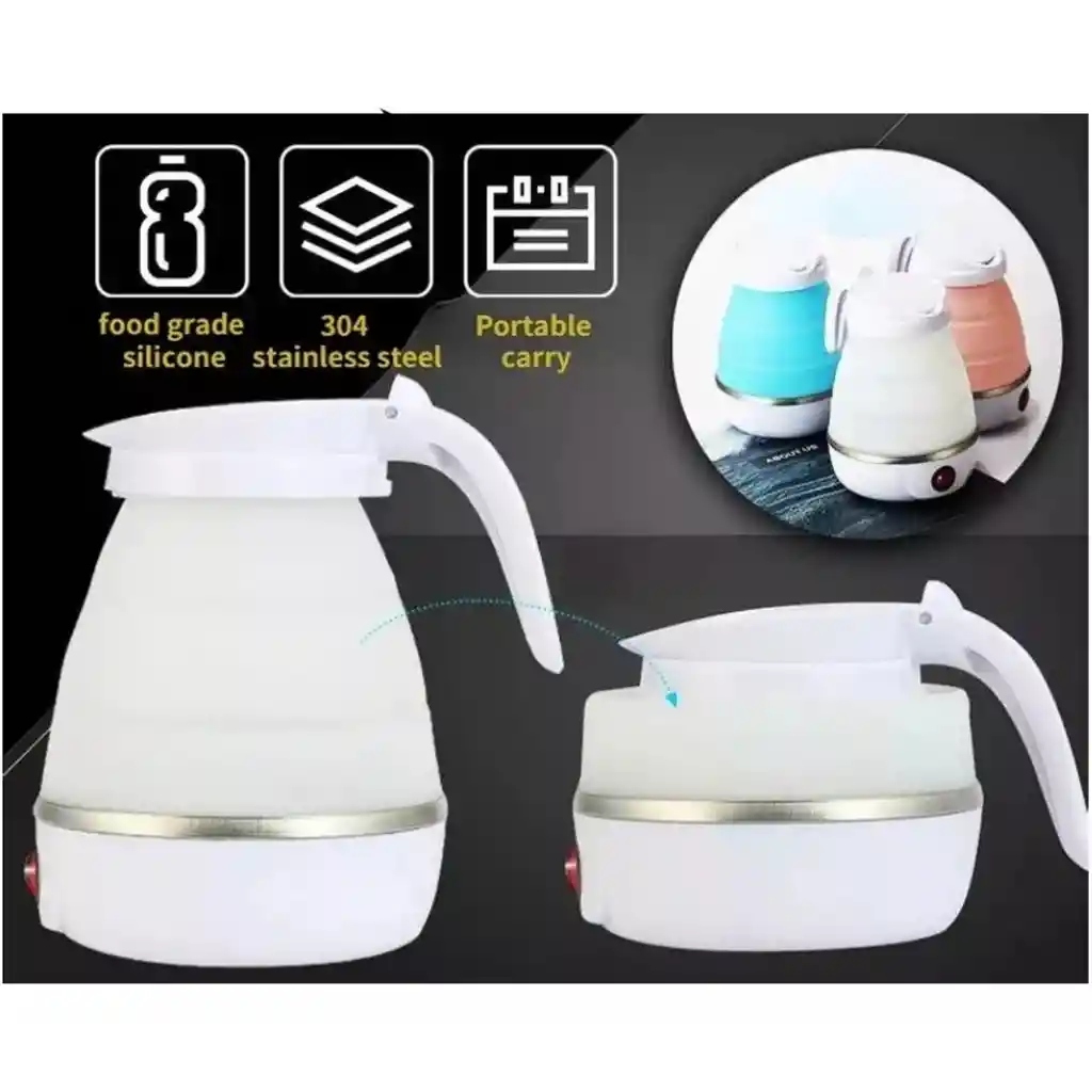 Hervidor De Agua Silicona Plegable – Ahorra Espacio Y Hierve Rápido