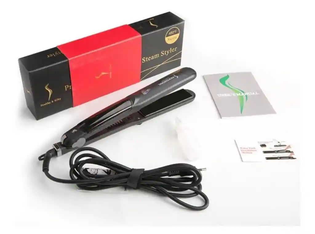 Plancha De Pelo A Vapor Keratina Y Argán Profesional 450f