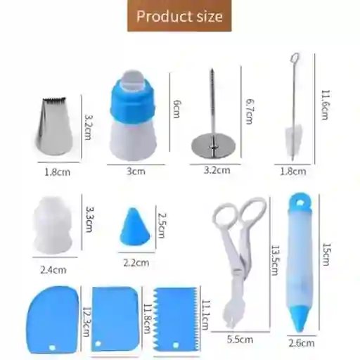 Kit De Repostería 66 Piezas – Completo Para Decoración Y Pasteles