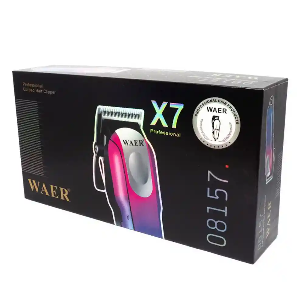 Maquina Peluquera Peluquería Profesional Waer Inalambrica 08157 Bicolor
